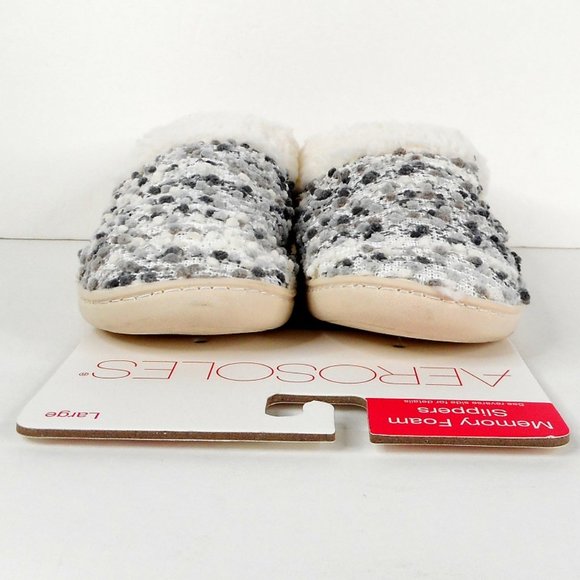 AEROSOLES Shoes Aerosoles Slippers 8 85 9 Cream Gray Memory Foam
